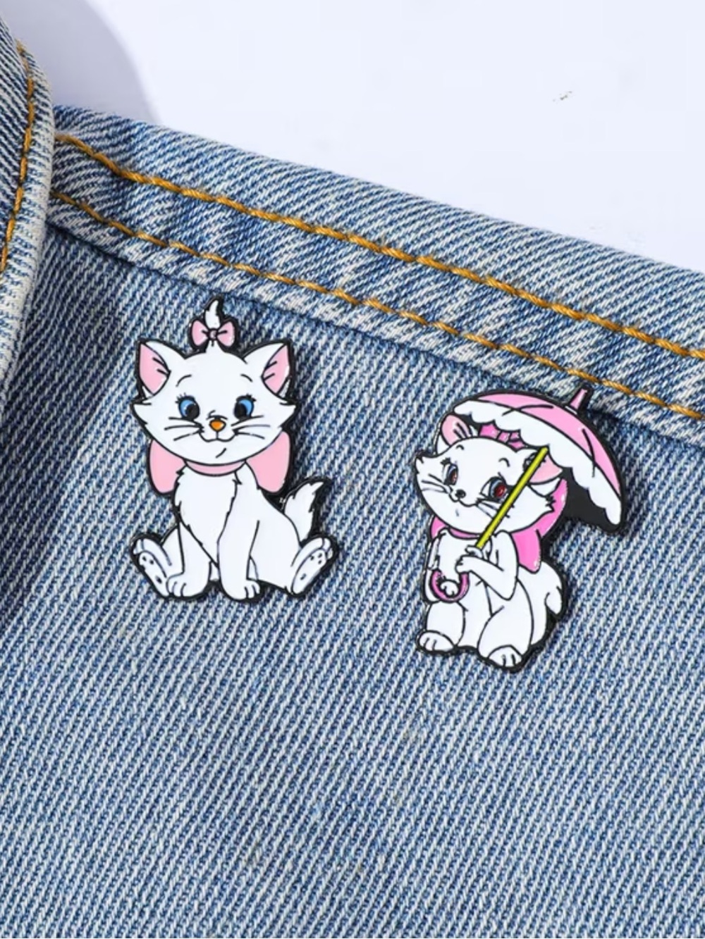 2 Piece Disney Marie Pins, The Aristocats Marie Cat Pins